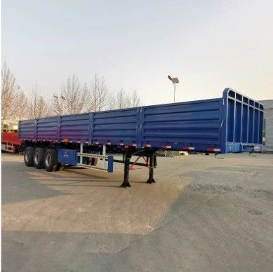 3 assi 50 tonnellate Parete laterale semirimorchio Trasporto merci con pneumatico 12.00R22.5 Opzionale