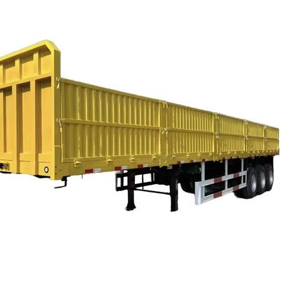 Funzione multiuso 3 assi semirimorchio per carico sfuso rimorchio laterale in acciaio