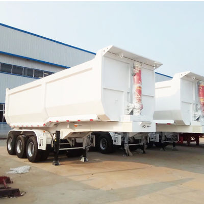 60T/80T U tipo tipper rear dump trailer per la funzione di trasporto di grano di pietra di sabbia