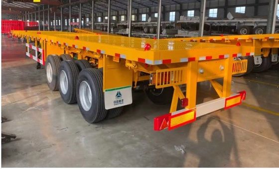 2 assi 3 assi 4 assi 20' 40' 45' Container flatbed semi-trailer for truck tire Specs. 12R22.5