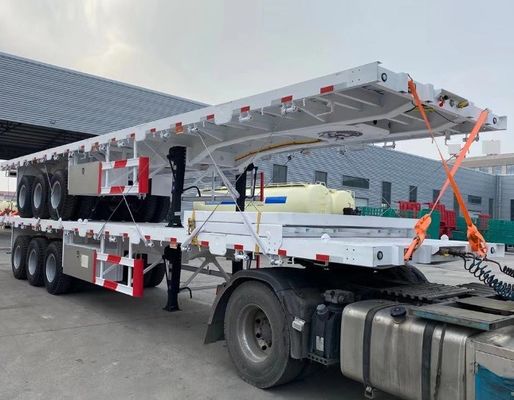 2 assi 3 assi 4 assi 20' 40' 45' Container flatbed semi-trailer for truck tire Specs. 12R22.5