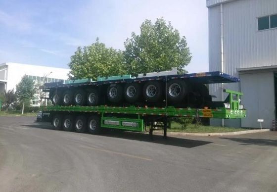 2 assi 3 assi 4 assi 20' 40' 45' Container flatbed semi-trailer for truck tire Specs. 12R22.5