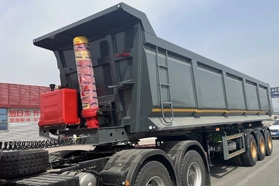 Ritrainere per autocarri 3/4 assi 60-100 tonnellate Ritrainere a scarico con carrello di atterraggio pesante 28 t
