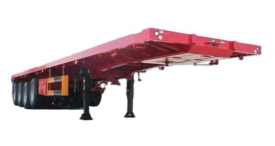 Flatbed Flatdeck Truck Trailer Container Semi-Trailer Personalizzazione 60/80 tonnellate Max Payload