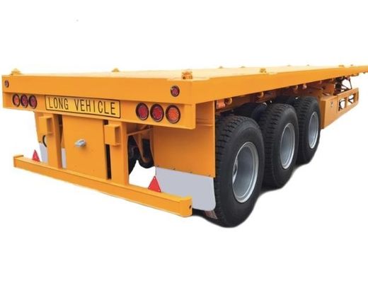 Flatbed Flatdeck Truck Trailer Container Semi-Trailer Personalizzazione 60/80 tonnellate Max Payload