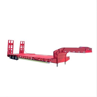 Semi-remorco a quattro assi a 16 ruote a letto basso con carico massimo di 30TON/60TON/80TON/100TON