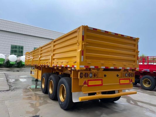 Acciaio 3 asse 40ft 12,4m Fence Cargo Semi-remolchio di parete laterale rimorchio camion per carico sfuso