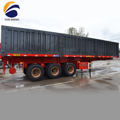 WS Trasporto di pietra Durable 3 assi 50 tonnellate Side Dump Truck Semi-trailer Tipper per la soluzione
