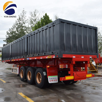 WS Trasporto di pietra Durable 3 assi 50 tonnellate Side Dump Truck Semi-trailer Tipper per la soluzione