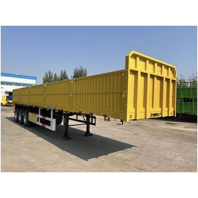 Sospensione meccanica 40 tonnellate Tri-Axle Fence Type Cargo Trailer Side Wall Semi Trailer