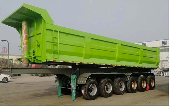 45Cbm 60Ton Dump Truck Trailers Rear Dump Trailer per il trasporto di grano di sabbia e pietra