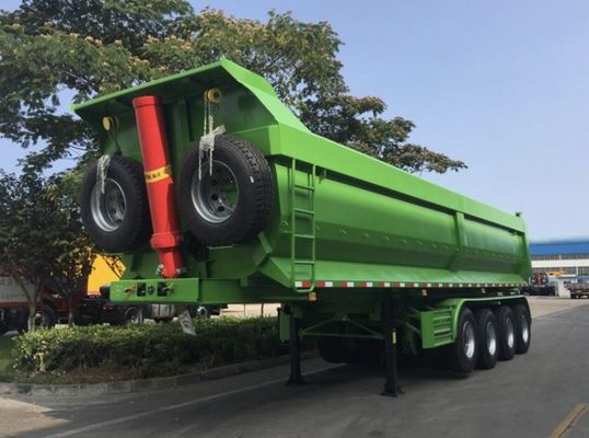 45Cbm 60Ton Dump Truck Trailers Rear Dump Trailer per il trasporto di grano di sabbia e pietra