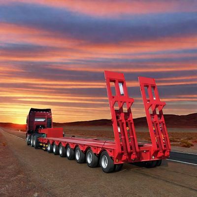 3 assi Gooseneck Lowboy Low Loader camion rimorchio per escavatore ti abbiamo coperto