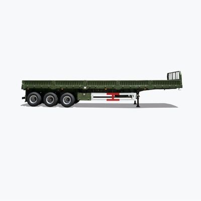 Personalizzazione 30t 40t 3 rimorchio ad asse con parete laterale in acciaio e recinzione a cartone staccabile