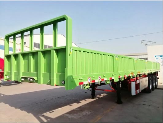 Personalizzazione 30t 40t 3 rimorchio ad asse con parete laterale in acciaio e recinzione a cartone staccabile