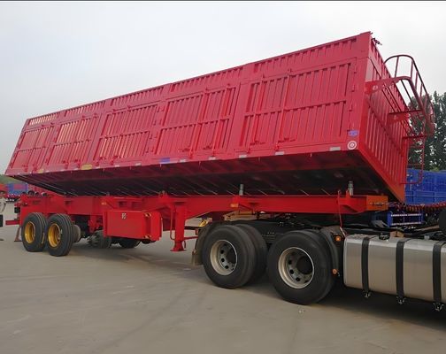30-100 tonnellate di semirimorchio a ribaltamento laterale per carico utile 13000x2550x2900 per camion e merci sfuse