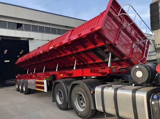 30-100 tonnellate di semirimorchio a ribaltamento laterale per carico utile 13000x2550x2900 per camion e merci sfuse