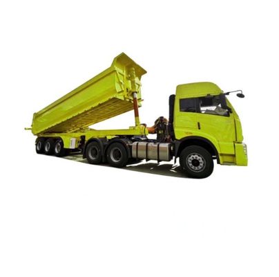 Camion rimorchio WS triasse in alluminio idraulico cisterna posteriore di scarico