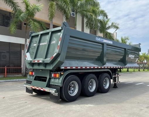 Camion rimorchio WS triasse in alluminio idraulico cisterna posteriore di scarico