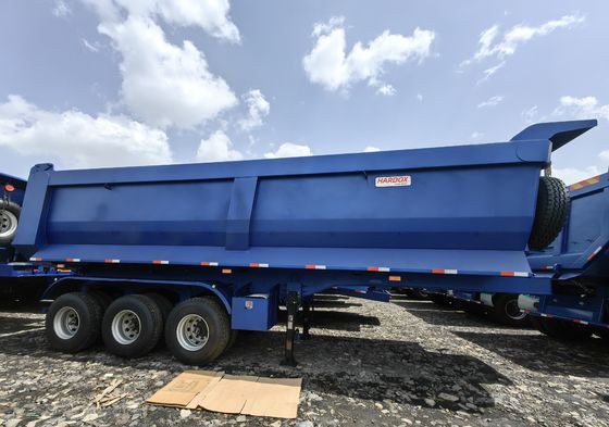 Camion rimorchio WS triasse in alluminio idraulico cisterna posteriore di scarico