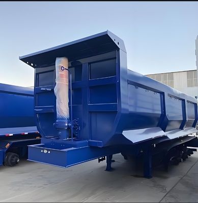 Semi-remorco accessibile per 3 assi 4 assi inclinazione posteriore Dump Tipper Dump Semi-remorco