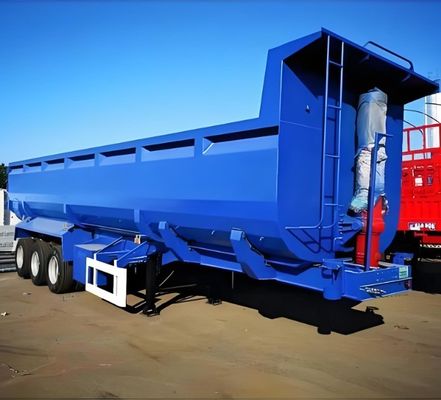 Semi-remorco accessibile per 3 assi 4 assi inclinazione posteriore Dump Tipper Dump Semi-remorco