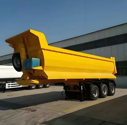Semi-remorco accessibile per 3 assi 4 assi inclinazione posteriore Dump Tipper Dump Semi-remorco