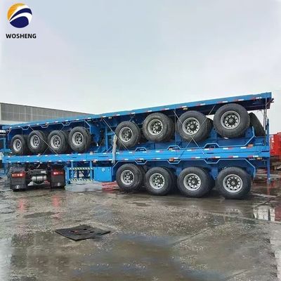 Semi-remorchi a tre assi e quattro assi 20ft 40ft per il trasporto sicuro e regolare di container