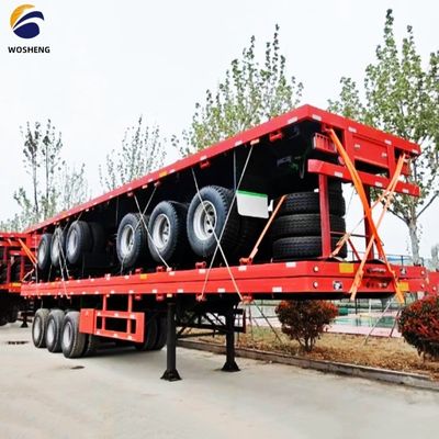 Semi-remorchi a tre assi e quattro assi 20ft 40ft per il trasporto sicuro e regolare di container
