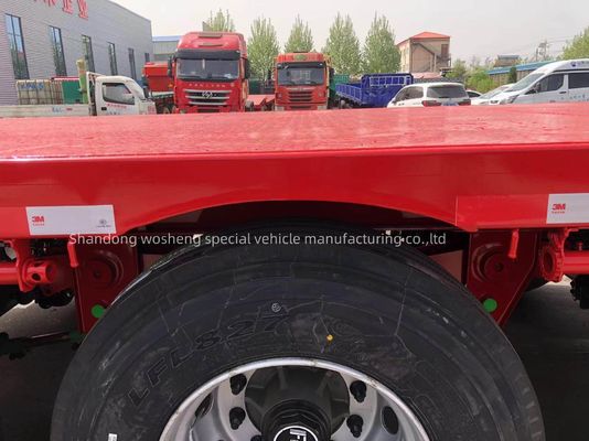 Ritraggere per autocarri 3 assi semirimorchiato piatto con pneumatici 12.00R22.5 e elevata capacità di carico