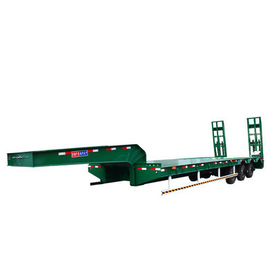 Trasporto attrezzature pesanti autocarro lowboy personalizzabile semirimorchio a letto piatto a letto basso