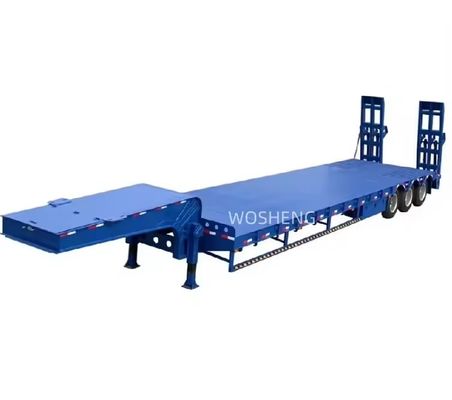 Trasporto attrezzature pesanti autocarro lowboy personalizzabile semirimorchio a letto piatto a letto basso