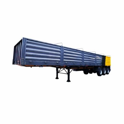 50 tonnellate Max Payload Semi Cargo Trailer con cerchione 8.00-20 e pannelli laterali personalizzati