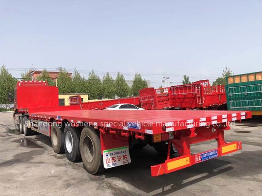 Ritraggere per autocarri 3 assi semirimorchiato piatto con pneumatici 12.00R22.5 e elevata capacità di carico