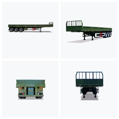Personalizzazione Alto Utilità Parete laterale Cargo rimorchio per camion rimorchio Q345 acciaio metallo