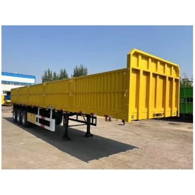 12400X2500X3650mm Camion rimorchio parete laterale rimorchi a recinzione aperta Camion semirimorchio a 4 assi