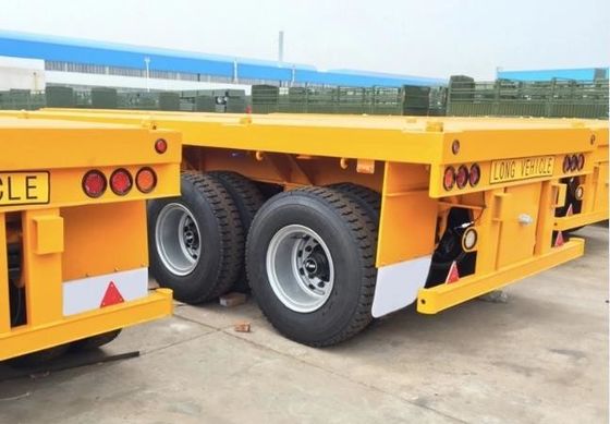 Prato di autocarro per il trasporto di container di dimensioni personalizzate 2 3 4 asse semirimorchiato piatto