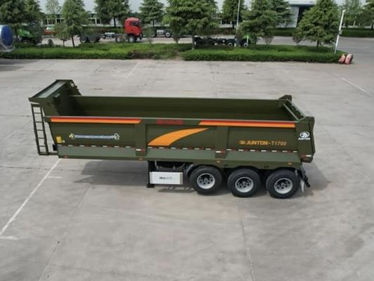 Wosheng Customized 3 Axle Tri-Axle Rear Dump Semi-Trailer con carico massimo 40000 kg