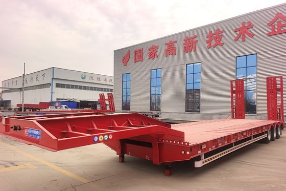Suspensione meccanica a letto basso, rimorchio per autocarri 60 80 100 tonnellate, capacità per carichi pesanti