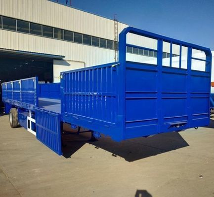 Semi-remorco a parete laterale a 3 assi 50T personalizzabile con altezza della piastra laterale di 600 mm e 800 mm