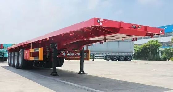 20-45 piedi Container Trasporto Utilizzo 2-4 asse Flatbed Truck Trailer con cerniera 9.0-22.5
