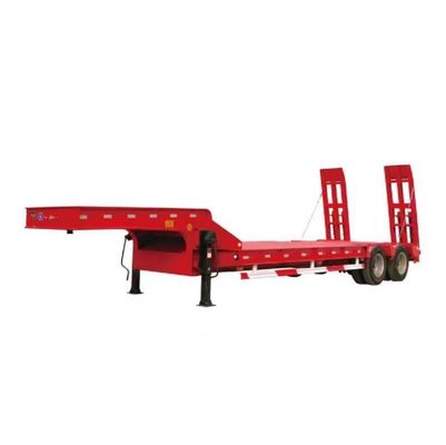 Colore personalizzato 3 asse Low Loader Trailer Heavy Duty Gooseneck Lowbed Semi-Trailer