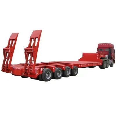Colore personalizzato 3 asse Low Loader Trailer Heavy Duty Gooseneck Lowbed Semi-Trailer