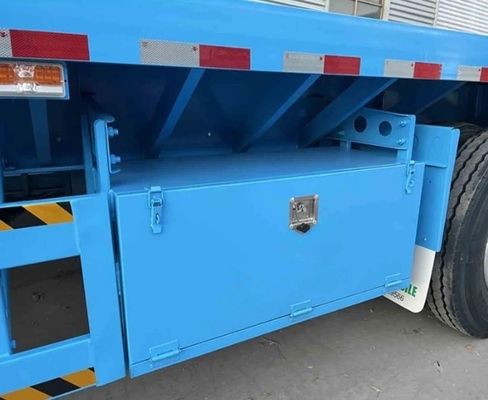 Semi-remolchio 2 asse 20FT 40FT contenitore a letto piatto a letto piatto pneumatico di rimorchio per camion 12.00R22.5