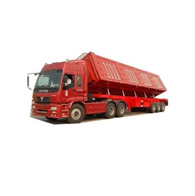 30-100 tonnellate Max Payload Acciaio Dump Tipper idraulico Semi rimorchio per il trasporto di cereali