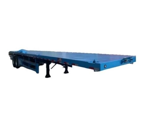 Wosheng semirimorchio 2/3 assi Flatbed Container Truck Trailer con pneumatici 12.00R22.5
