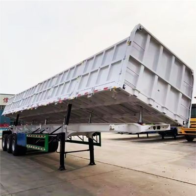 Semi-remolchio con parete laterale elevata e carico utile di 50 T