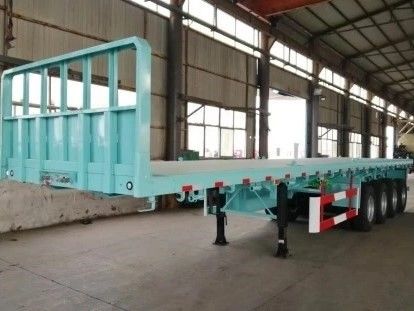 Sospensore meccanico semirimorchio a 4 assi a pianta per il trasporto di container da 20 piedi a 40 piedi