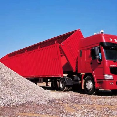 Semi-remolchio 3 assi rimorchio laterale/remolchio carbone rimorchio per camion pesante con e prestazioni