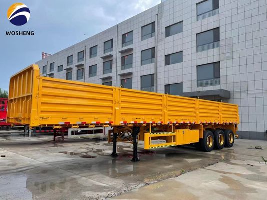 50 tonnellate 3 assi di piastra laterale camion semirimorchio con parete laterale di sollevamento